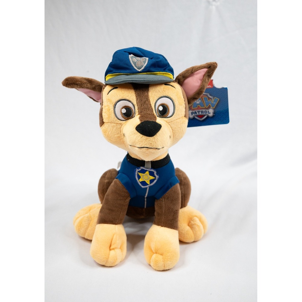 Paw Patrol Chase Plush Toy Kids 12 Inch Blue New Police Dog Stuffed‎ Animal